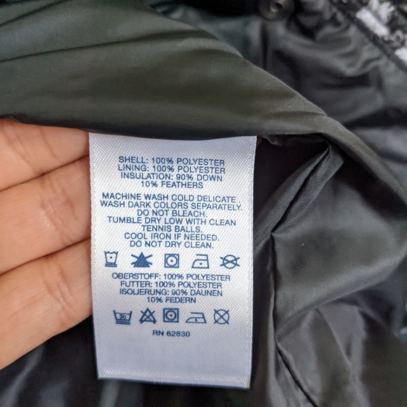 Lands End Down Houndstoot Puff Jacket. - Picture 6 of 6